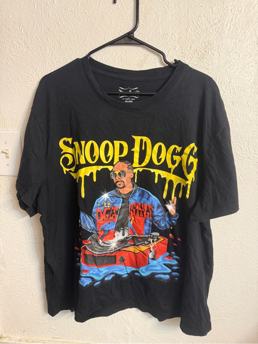 Black Snoop Dogg Graphic Short Sleeve Tee